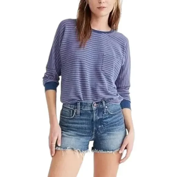Madewell The Perfect Jean Short Rayburn Wash 26 Denim Cutoffs High Rise Casual - Picture 1 of 7
